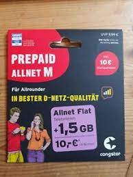6,95 € 6,95 € kostenlose lieferung. Congstar Karte Ebay Kleinanzeigen