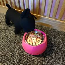 Azuza Stainless Steel Dog Cat Puppy Melamine Bowl Anti Slip Food Water Station Feeder Dog Treats Snacks Holder For Small Pet In 2020 Small Pets Wet Dog Food Dog Treats