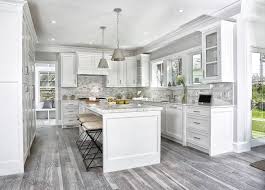 Kitchen idea 3 dark floors dark cabinets white counter gray. 15 Cool Kitchen Designs With Gray Floors Grey Kitchen Floor Grey Wood Floors Kitchen White Kitchen Design