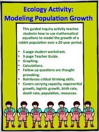 Ecology Activity Modeling Population Growth This Guided Inquiry Activity Involves Ecology Activity Science Teaching Resources Environmental Science Lessons
