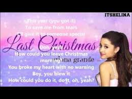 Last Christmas I Gave You My Heart Ariana Grande Pin On Song Lyrics