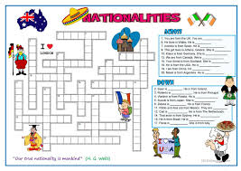 Nationalities English Esl Worksheets For Distance Learning And Physical Classrooms In 2020 French Worksheets English Activities English Lessons