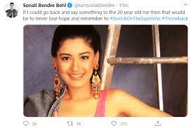 Sonali bendre took to social media to share a blast from the past! Here S Advice Sonali Bendre Would Give To Her 20 Year Old Self