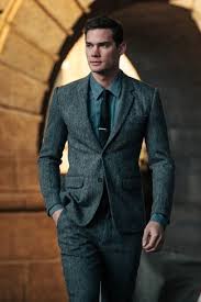 See more ideas about t by alexander wang, alexander wang, style. Men S Charcoal Wool Suit Blue Denim Shirt Black Tie Lookastic