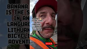 Banana 🍌 is the same in any language Lithuania Bicycling Adventure  #cycling #bicycleride #lithuania