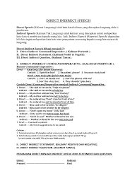 Mulai buat contoh kalimatnya sendiri dan praktikkan secara lisan atau catat dalam tulisan. Direct Indirect Sentences Grammar Linguistics