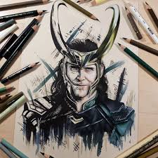 Loki Commission Work Loki Avengers Marvel Tomhiddleston Art Sketch Worldofartists Worldofpencils Art Collect Loki Art Loki Drawing Avengers Drawings