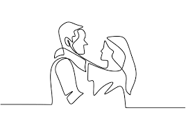 Disney tekeningen cartoon tekeningen schattige tekeningen mensen tekenen leuke strip kleine tekeningen eenhoorn tekenen meisjes tekenen kawaii tekeningen. Continuous One Line Drawing Loving Couple Woman And Man In Love Relationship Vector Illustration Minimalism Style 1957024 Vector Art At Vecteezy