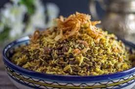 Le Mejadra Un Plat De Lentilles Et De Riz Venu D Ailleurs Cuisine Moi Un Mouton Recette Plat Plat Avec Du Riz Plat Vegetarien