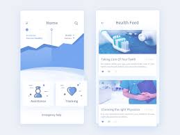 Home Feed For Medical App Wip Medical App App Interface Design Mobile App Design