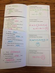 Middle School Math Rules Two Foldables Ratio Rate And Proportion And Measures Of Central Tenden Math Foldables Middle School Math Math Interactive Notebook