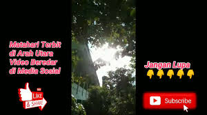 Terbitnya matahari dari barat adalah salah satu tanda besar kiamat, hal tersebut sesunguhnya tanda kiamat yang pertama kali muncul adalah terbitnya matahari dari arah barat. keenam: Ss Qqxdxipufrm