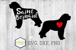 Download Art Collectibles Clip Art Saint Bernard Dog Mama Monogram Frame Svg Cutting File
