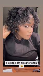 Flexi Rod results 🤩 , #sisterlocks, #shortlocs, #tinylocs , #microlocs,  #locs, #shortlocstyles, #shortlocs, #naturalhair, #tinylocsofficial ,  #locstyles