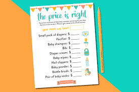 This quiz is in pdf format. Printable Price Is Right Baby Shower Game With A Twist