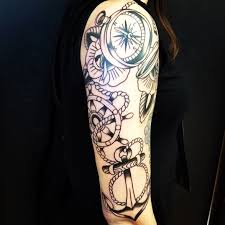 A compass is an instrument that has accompanied the history of mankind. 48 Best Anchor Compass Tattoos