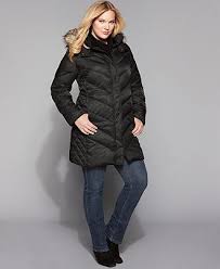 kenneth cole reaction plus size coat faux fur hooded down