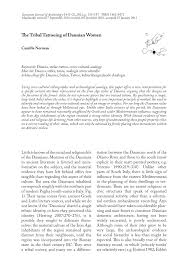 Haida (indian) tribes from the northwest coast of america had tattoos mainly about indian astrology and was typically of fish, bears, thunderbirds, fish, and beavers. Pdf The Tribal Tattooing Of Daunian Women