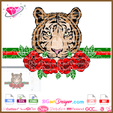 Download Lllá…tiger Rose Bouquet Svg Awesome Svg Cricut Silhouette