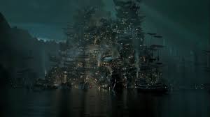 Disney's first movie in the series based on the ride, pirates of the caribbean: Pirates Of The Caribbean 6 Return Of The Kraken Movie Trailer 1 201 Pirates Of The Caribbean Caribbean Islands Japanese Temple
