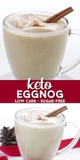 Sugar Free Eggnog Video Sugar Free Eggnog Recipe Keto Holiday Recipes Low Carb Recipes