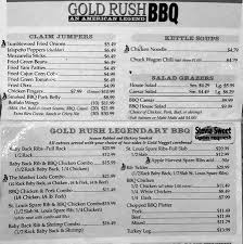 By clicking the above button, i consent to be contacted by buffalo gold rush and webit, inc. Carte Picture Of Gold Rush Bbq Venice Tripadvisor