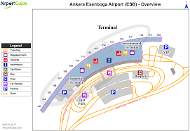Ankara Esenboga International Esb Airport Terminal Map Overview Airport Guide Airport Map Airport