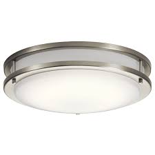 Guaranteed lowest prices on all kichler ceiling lighting and free shipping on orders over $49! Kichler Avon Led Flush Mount Ceiling Light In Brushed Nickel Lightsonline Com