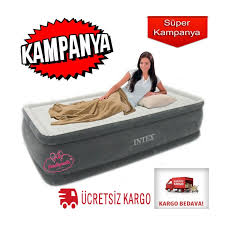 Outdoor Sisme Yataklar Intex Intex 64412 4 Katli Tek Kisilik Ortopedik Sisme Yatak