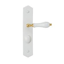 1 2 Ensemble Poignee De Porte Condamnation 195 Colours Limoges Porcelaine Blanc Castorama