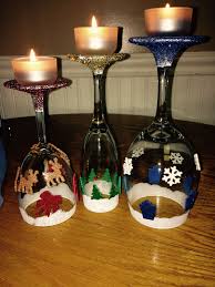 Luxury gradient glass candle holders item no: Sarah Made These Wine Glasses Upside Down Into Candle Holders Wine Glass Candle Holder Glassware Crafts Wine Glass Candle