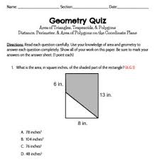 Nmtc final stage previous year questions papers for class 5 and 6: Grade 6 Geometry Math Quiz Area Triangle Polygons Quiz Engage Ny Edit