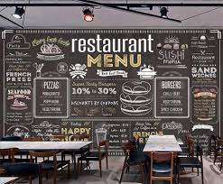 Make your unique style stick by creating custom stickers for every occasion! Bacaz Vintage Menu Bill Wallpaper Mural For Coffee Cafe Restaurant Hotel Background 3d Wall Mural Wall Paper Sticker Wallpapers Aliexpress Cafe Restaurant Speisekarte Restaurant Restaurant Deko