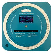 Grading Calculator E Z Grader Teachers Aid Scoring Chart Circular Long Ranger