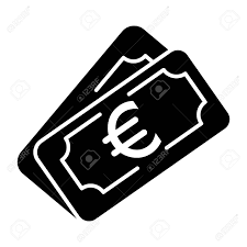 Access to eps & jpg. Money Euro Vector Icon Black And White Cash Illustration Solid Royalty Free Cliparts Vectors And Stock Illustration Image 78614882