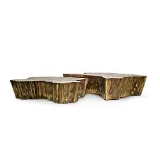 Made In Melted Metal And Gold Plated Eden Patina Is A Modern Design Center Table Created By Boca Do Exclusive Furniture Modern Table Design Home Coffee Tables