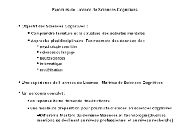 Home page lettre de motivation licence science de l education. Parcours De Licence De Sciences Cognitives Ppt Telecharger