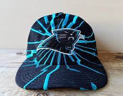 If i order it, won't be here until february. Rare Carolina Panthers Snapback Hat Vintage 90s Starter Shockwave Shatter Quake Logo Official Licensed Nfl Footba Football Caps Carolina Panthers Snapback Hats