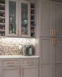 Grey Fabuwood Kitchen Cabinets With Copper Hardware Kitchens Home Design Finehomebuilding Copper Hardware Kitchen Custom Kitchen Cabinets Kitchen Cabinets