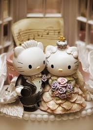 Hello Kitty And Dear Daniel Wedding Cake Topper Too Damned Cute I Would Promise That This Is The Only Hk Hello Kitty Wedding Hello Kitty Cake Hello Kitty