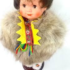 Buy Finnish Lapland Souvenir Doll Reindeer Fur Coat Rovaniemi Finland Sami  Arctic Online in India