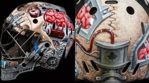 Carey price of the montreal canadiens (born august 16, 1987 in anahim lake, bc) the skull mask artist: Price S New Mask Is Biomechanical Skull Full Of Canadiens History
