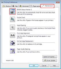 Klicken sie im fenster driver update (treiberaktualisierung) des druckertreibers auf die schaltfläche maintenance (utility) und folgen sie den anweisungen am bildschirm. Prufen Des Status Von Tintenpatronen