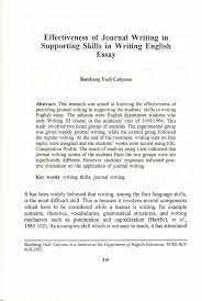 There is no difference in pain relief after chewing willow bark versus taking a placebo. Pdf Effectiveness Of Journal Writing In Supporting Skills In Writing English Essay