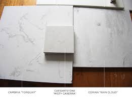 Caesarstone is an engineered stone comprised of 93% quartz and is nonporous. 3 Counter Alternatives To Carrara Marble Lindsay Stephenson