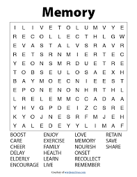 It's a great activity for kids and adults. Word Search Memory Free Printable Word Searches Word Puzzles For Kids Word Search Printables