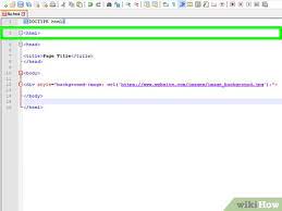 (for a refresher on how to add images to webpages using html, please visit our tutorial html images from earlier in this tutorial series). How To Set A Background Image In Html 13 Steps With Pictures