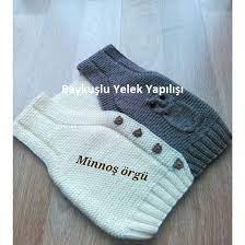 Baykuslu Yelek Yapilisi Baykuslu Yelek Yapimi Baykuslu Yelek Anlatimli Baykuslu Yelek Aciklamali Baykuslu Yelek Nasil Yapilir Baykuslu Y Yelek Orgu Bebek Yelek