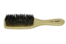 Hard Wave Boar Bristle Wave Hair Brush Durag Gold Color Reinforced Bristles Hard Bristle Natural Wood Wood Handle Gold Fi Hair Brush Hair Waves Hair Tools