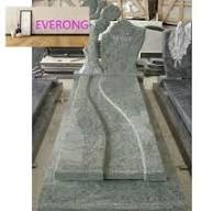 Green Emerald Pearl Granite Headstones for Cemetery